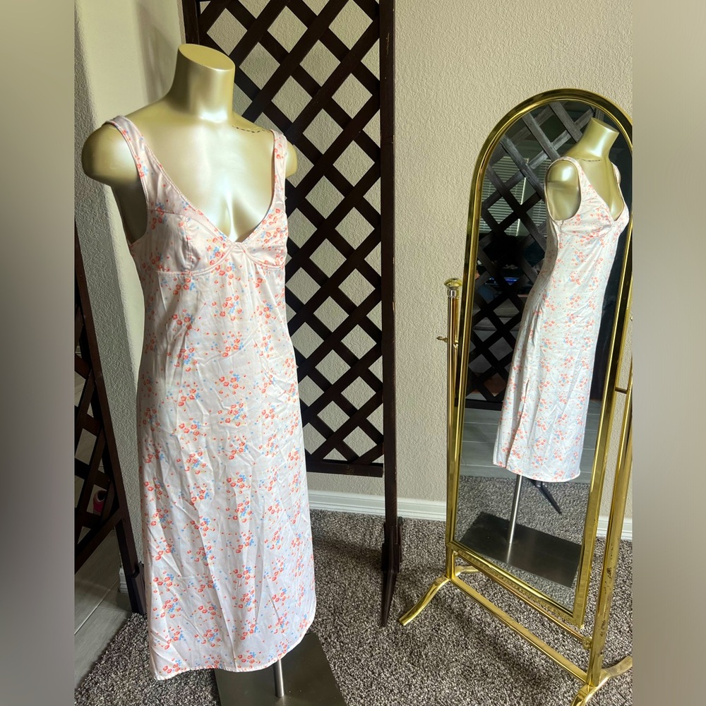 Urban Outfitters Floral Satin Dress